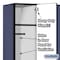 Salsbury Industries 1 Tier Designer Locker, 54"Wx76"Hx18"D, 3 Door, Blue 18-21368BLU - alternate 7